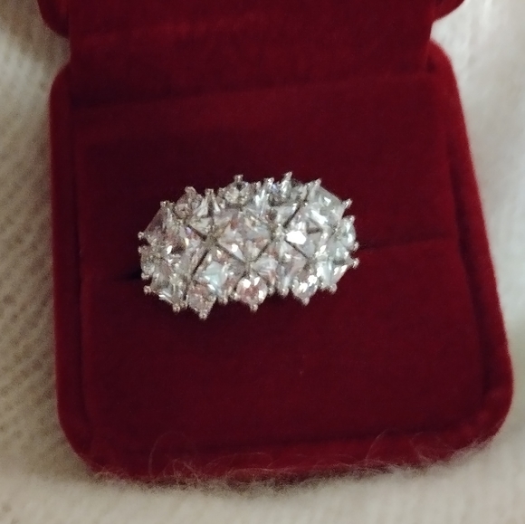 BELLA LUCE  White Cubic Zirconia Rhodium Over Sterling Silver Ring 7.77c… - Picture 5 of 7